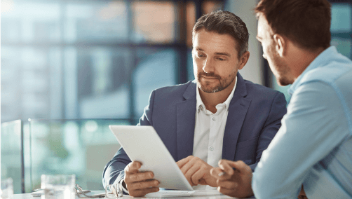 businessmen meeting for anti money laundering